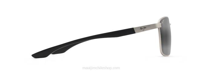 4DRP167 plateado/gris neutro gafas de sol rectangulares polarizadas ka\'ala Maui Jim