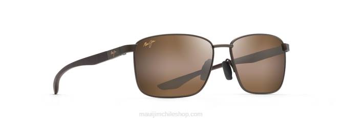 4DRP168 bronce/bronce hcl gafas de sol rectangulares polarizadas ka'ala Maui Jim