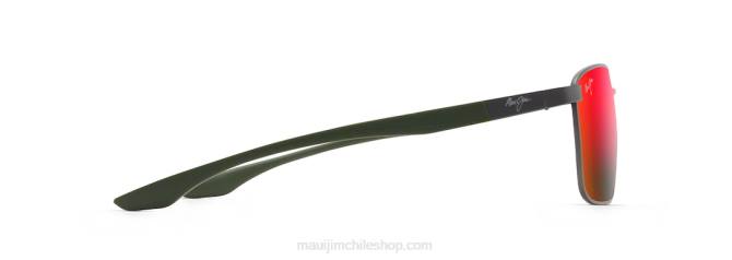 4DRP169 bronce oscuro y lava verde/hawaii gafas de sol rectangulares polarizadas ka\'ala Maui Jim