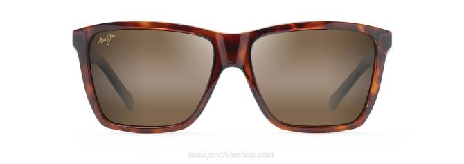 4DRP210 tortuga/hcl bronce lentes de sol rectangulares polarizados cruzem Maui Jim