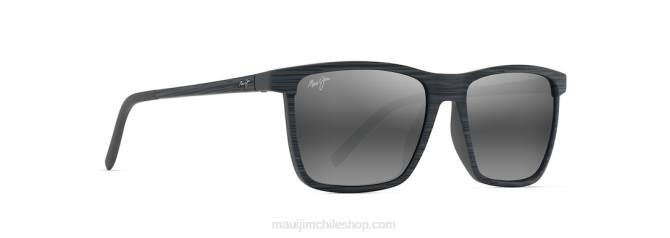 4DRP25 raya gris/gris neutro gafas de sol rectangulares polarizadas unidireccionales Maui Jim
