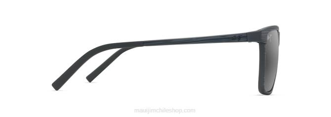 4DRP25 raya gris/gris neutro gafas de sol rectangulares polarizadas unidireccionales Maui Jim