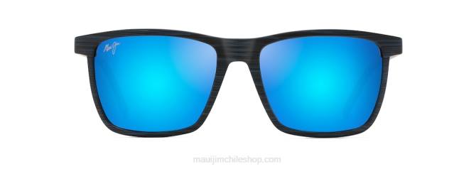 4DRP26 raya azul marino oscuro/azul hawaii gafas de sol rectangulares polarizadas unidireccionales Maui Jim