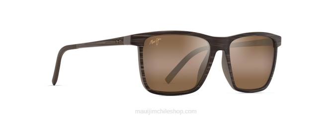 4DRP27 raya marrón/hcl bronce gafas de sol rectangulares polarizadas unidireccionales Maui Jim