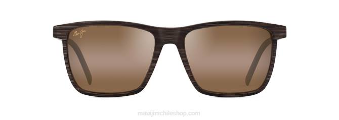 4DRP27 raya marrón/hcl bronce gafas de sol rectangulares polarizadas unidireccionales Maui Jim