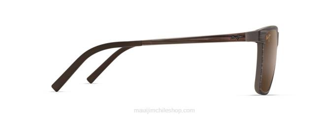 4DRP27 raya marrón/hcl bronce gafas de sol rectangulares polarizadas unidireccionales Maui Jim