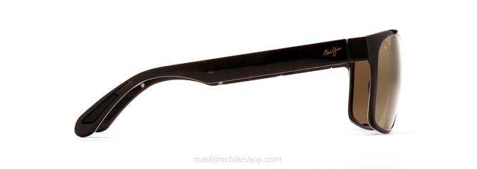 4DRP304 tortuga gris/hcl bronce gafas de sol rectangulares polarizadas arenas rojas Maui Jim