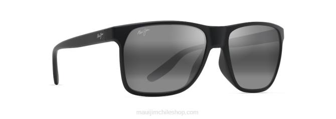 4DRP37 negro/gris neutro lentes de sol rectangulares polarizados pailolo Maui Jim