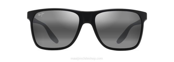 4DRP37 negro/gris neutro lentes de sol rectangulares polarizados pailolo Maui Jim
