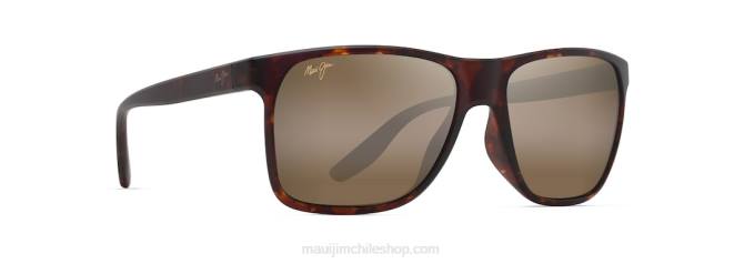 4DRP39 tortuga mate/bronce hcl lentes de sol rectangulares polarizados pailolo Maui Jim