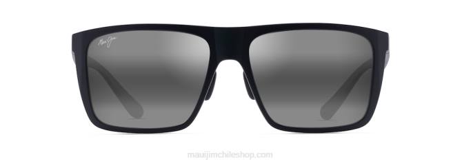 4DRP3 negro mate/gris neutro lentes de sol rectangulares polarizados honokalani Maui Jim
