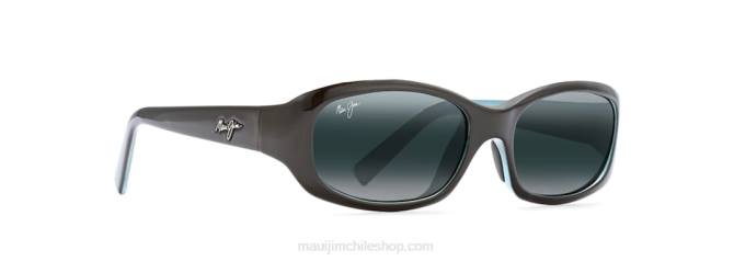 4DRP409 negro con azul us/gris neutro gafas de sol punchbowl polarizadas rectangulares Maui Jim