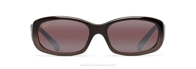 4DRP410 chocolate fundido/rosa gafas de sol punchbowl polarizadas rectangulares Maui Jim