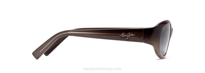 4DRP410 chocolate fundido/rosa gafas de sol punchbowl polarizadas rectangulares Maui Jim
