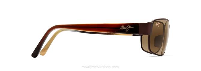 4DRP436 bronce mate/bronce hcl lentes de sol rectangulares polarizados coral negro Maui Jim