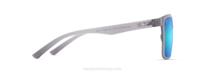 4DRP4 gris translúcido/azul hawaii lentes de sol rectangulares polarizados honokalani Maui Jim
