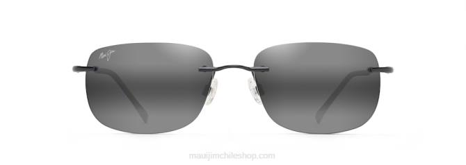 4DRP178 negro brillante/gris neutro gafas de sol polarizadas sin montura ohai Maui Jim