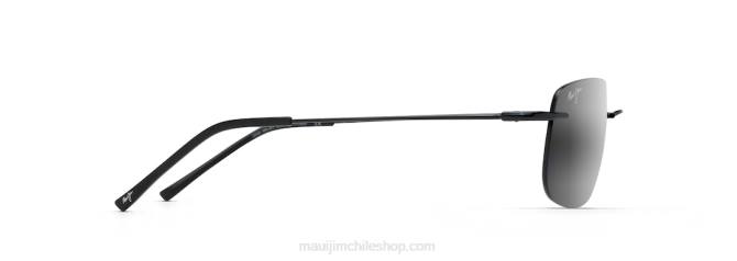 4DRP178 negro brillante/gris neutro gafas de sol polarizadas sin montura ohai Maui Jim