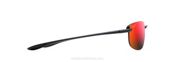 4DRP183 negro mate/lava hawaiana anteojos de sol sin montura polarizados de ajuste universal ho\'okipa Maui Jim