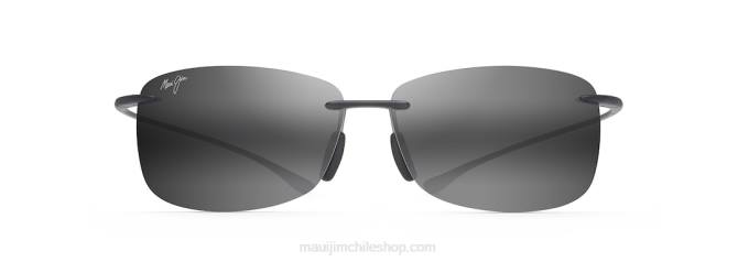 4DRP237 gris mate/gris neutro gafas de sol polarizadas sin montura akau Maui Jim