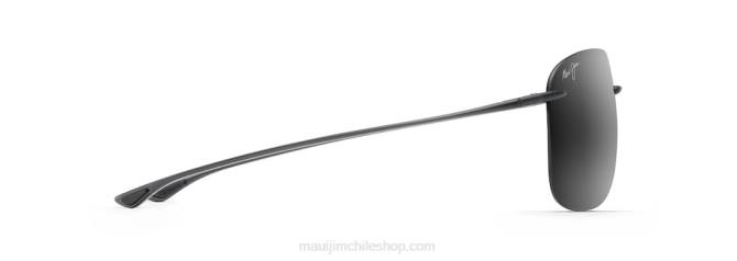 4DRP268 gris mate/gris neutro gafas de sol polarizadas sin montura hikina Maui Jim