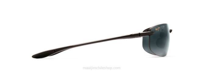 4DRP337 negro brillante/gris neutro lentes de sol sin montura polarizados ho\'okipa reader Maui Jim