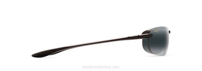 4DRP394 negro brillante/gris neutro gafas de sol sin montura polarizadas lector makaha Maui Jim