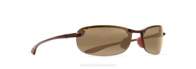 4DRP396 tortuga/hcl bronce gafas de sol sin montura polarizadas makaha Maui Jim
