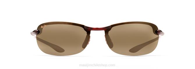 4DRP396 tortuga/hcl bronce gafas de sol sin montura polarizadas makaha Maui Jim
