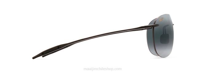 4DRP430 negro brillante/gris neutro gafas de sol sin montura polarizadas sugar beach Maui Jim