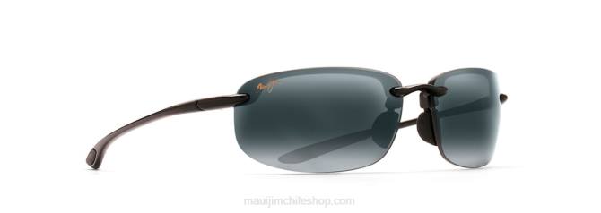 4DRP437 negro brillante/gris neutro ho\'okipa reader gafas de sol polarizadas sin montura de ajuste universal Maui Jim