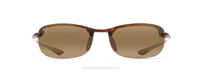 4DRP439 tortuga/hcl bronce gafas de sol sin montura polarizadas con ajuste asiático makaha reader Maui Jim