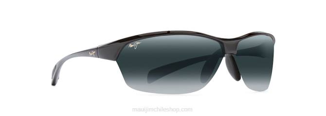 4DRP449 negro brillante/gris neutro gafas de sol polarizadas sin montura arenas calientes Maui Jim