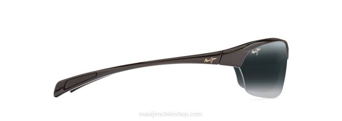 4DRP449 negro brillante/gris neutro gafas de sol polarizadas sin montura arenas calientes Maui Jim
